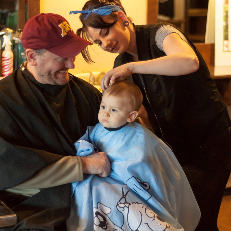 Applewood Village Barbershop cuts